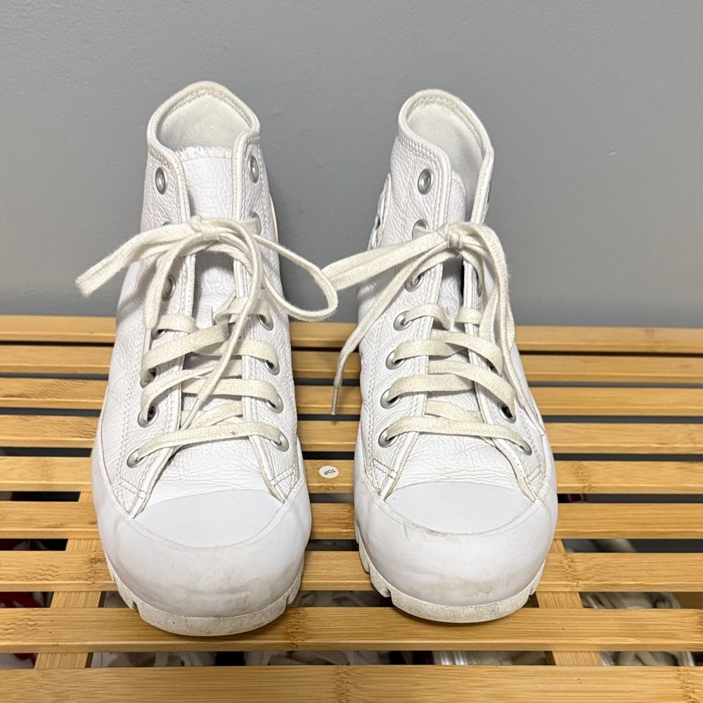 Converse White High-Top Sneakers